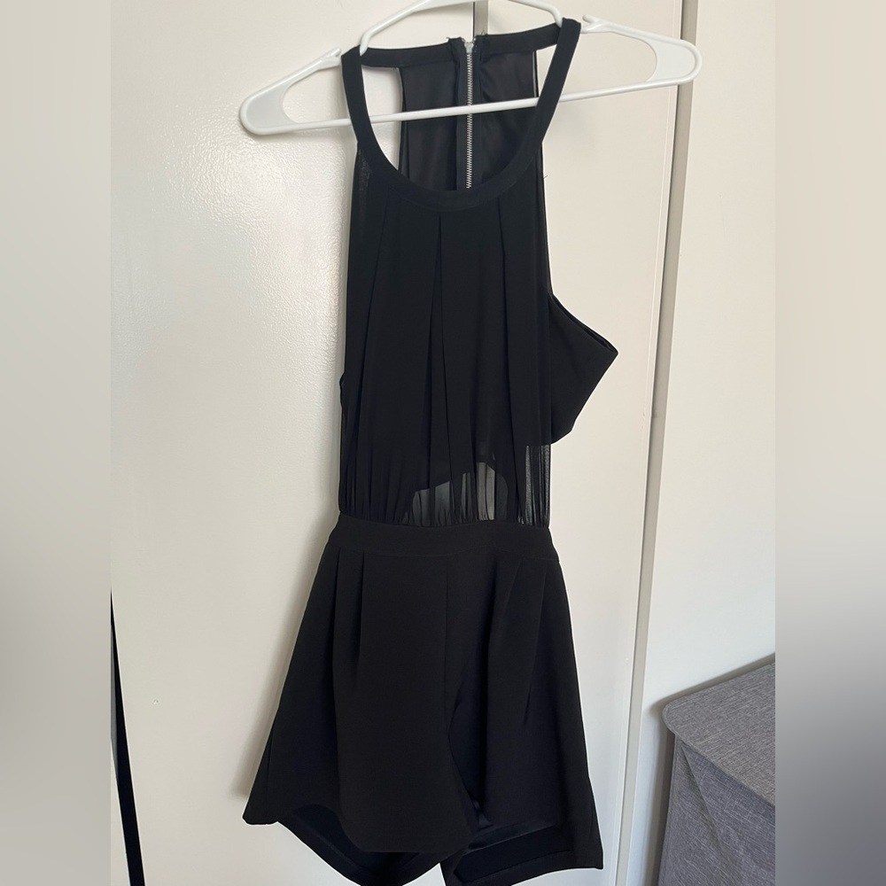 Dance & Marvel Elegant Black Romper